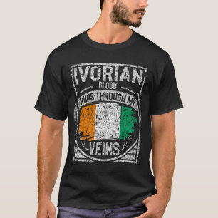 T-shirt Du Sang Ivoirien Traverse Mes Veines