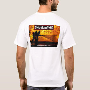 T-shirt du service de pompiers volontaires Clevela