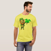 T-shirt du shamrock du lutin (Devant entier)