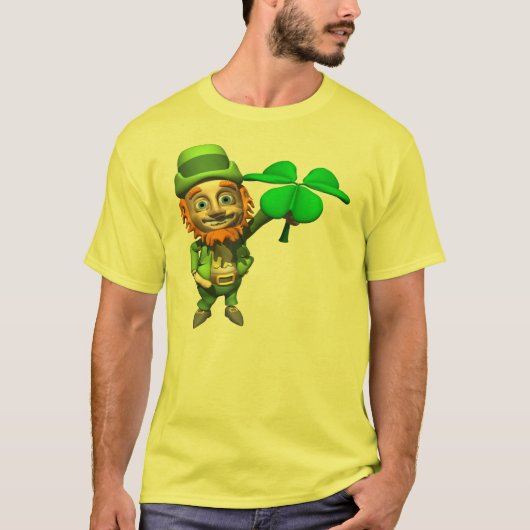 T-shirt du shamrock du lutin (Devant)