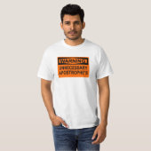 T-shirt du signe de l'apostrophe inutile (Devant entier)