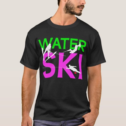 T-shirt du ski d'eau 3-Event (Devant)
