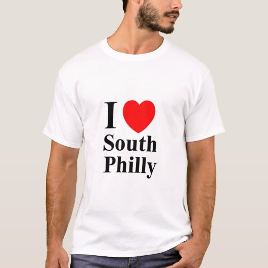 T-shirt du sud de Philly d'amour de S I d'HOMMES ' (Devant)