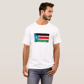 T-shirt du sud de souvenir de drapeau du Soudan (Devant entier)