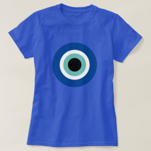 T-shirt du symbole Evil Eye Blue Mati pour femmes