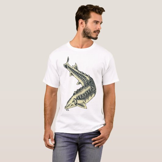 T-SHIRT **** DU TATOUAGE T D'ESTURGEON DE **** (Devant entier)