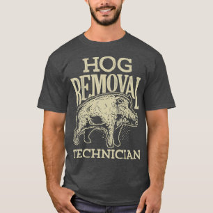 T-shirt du technicien d'enlèvement de porc Chasse