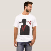 T-shirt du tir des hommes (Devant entier)
