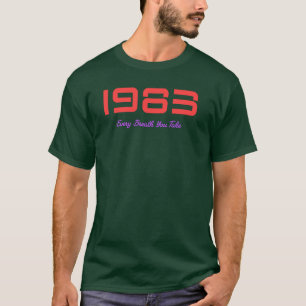 T-Shirt du Titre de Chanson de 1983