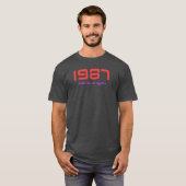 T-Shirt du Titre de Chanson de 1987 (Devant entier)