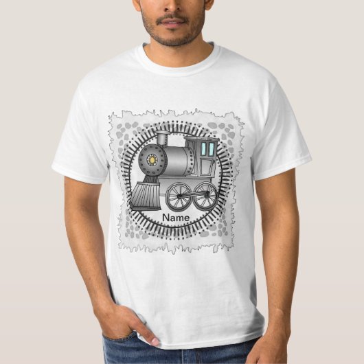 T-shirt du train gris (Devant)