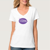 T-shirt du V-Cou CGOA (Devant)