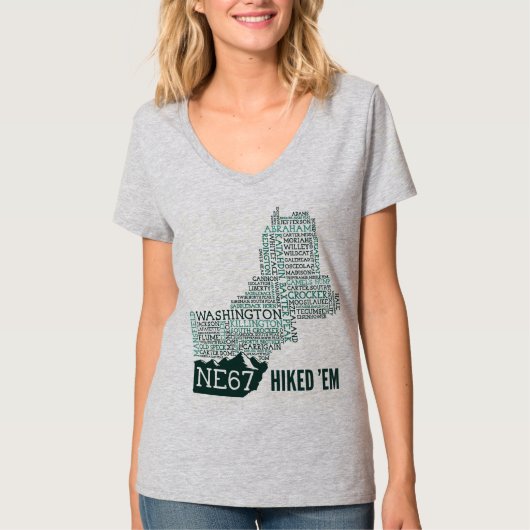 T-shirt du V-Cou des femmes augmentées de la (Devant)