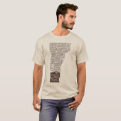 T-Shirt du Vermont Long Trail (Logo Brown) (Devant entier)
