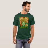 T-shirt du visage de Tara vert de déesse (Devant entier)