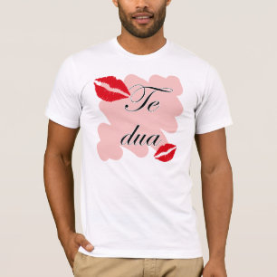 T-shirt DUA de Te - Albanais - je t'aime