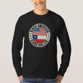 T-shirt Dual Citizenship American Chilean Chile Usa Flag C (Devant)