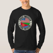 T-shirt Dual Citizenship American Eritrean Eritrea Usa Fla (Devant)