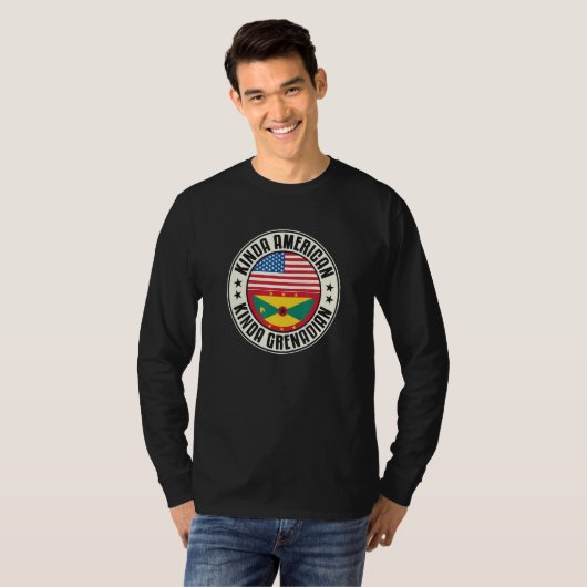 T-shirt Dual Citizenship American Grenadian Grenada Usa Fl (Devant entier)