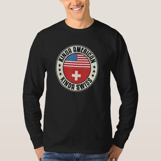 T-shirt Dual Citizenship American Swiss Switzerland Usa Fl (Devant)