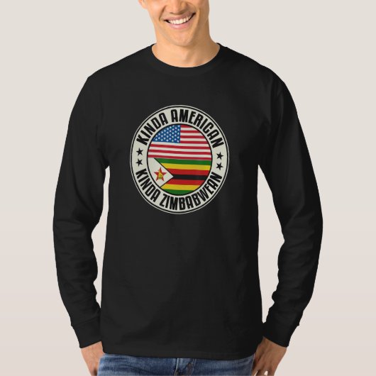 T-shirt Dual Citizenship American Zimbabwean Zimbabwe Usa  (Devant)