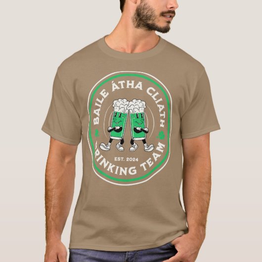T-shirt Dublin Drinking Team 2024 Irish Beer Lovers St Pad (Devant)