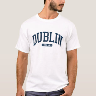 T-shirt Dublin Ireland College University Style Navy