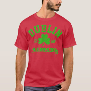 T-shirt Dublin Ireland Est 988 Clover Leaf Shamrock St.