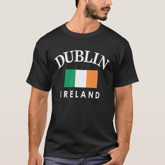 T-shirt Dublin Ireland Flag  St Patrick's Day (Devant)