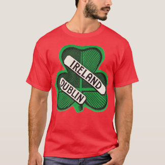 T-shirt Dublin Irlande Vintage voyage souvenir Clover
