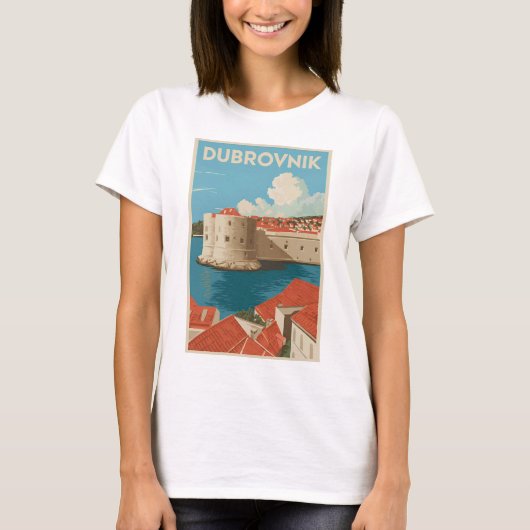 T-shirt Dubrovnik vintage (Devant)