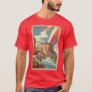 T-shirt Dubuque Iowa USA Tourisme Vintage voyage