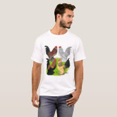 T-shirt D'Uccles quatre coqs (Devant entier)