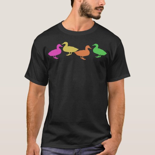 T-shirt Duck black labs noir labrador (Devant)