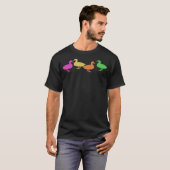 T-shirt Duck black labs noir labrador (Devant entier)