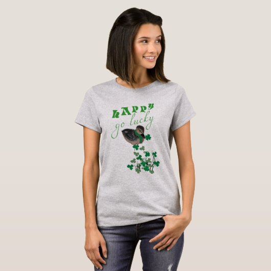 T-shirt Duck Clover Happy Go Lucky St Patrick's Day Femmes (Devant entier)