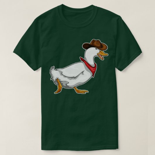 T-shirt Duck Cowboy Cowboy casquette (Design devant)