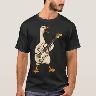 T-shirt Duck Electric Guitar Music Lover Guitarist Boys