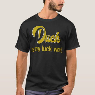 T-shirt Duck est ma chance black labrador animaux domestiq