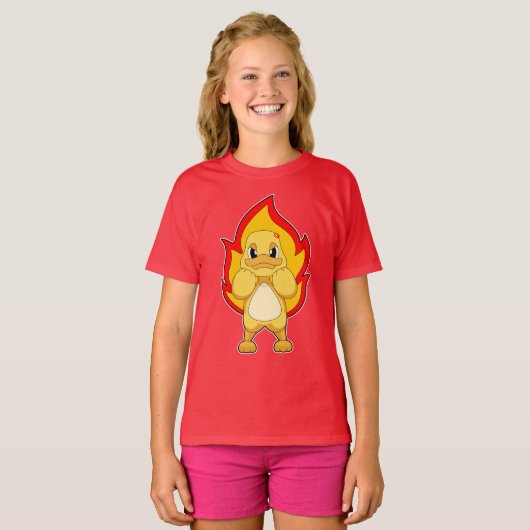 T-shirt Duck Flame (Devant entier)