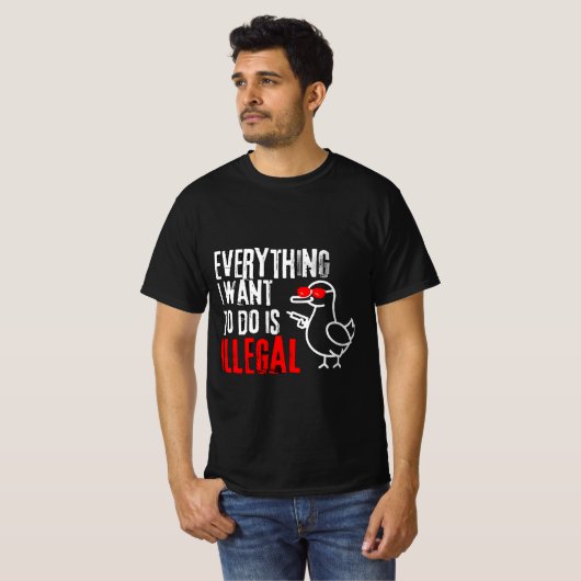 T-shirt Duck Funny (Devant entier)