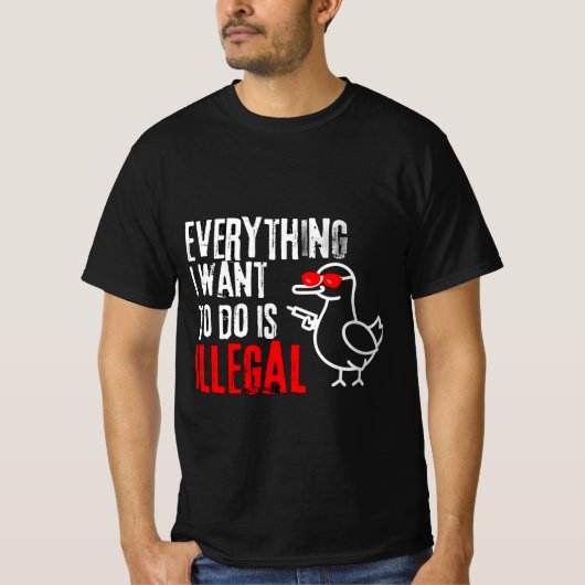 T-shirt Duck Funny (Devant)