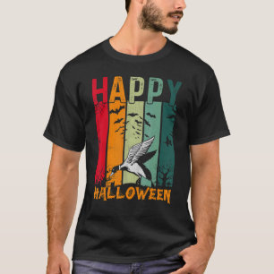 T-shirt Duck Girls Boys Retro Style Halloween Diner Par