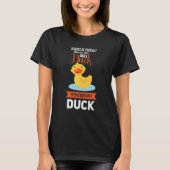 T-shirt duck human saying quote illustration design (Devant)