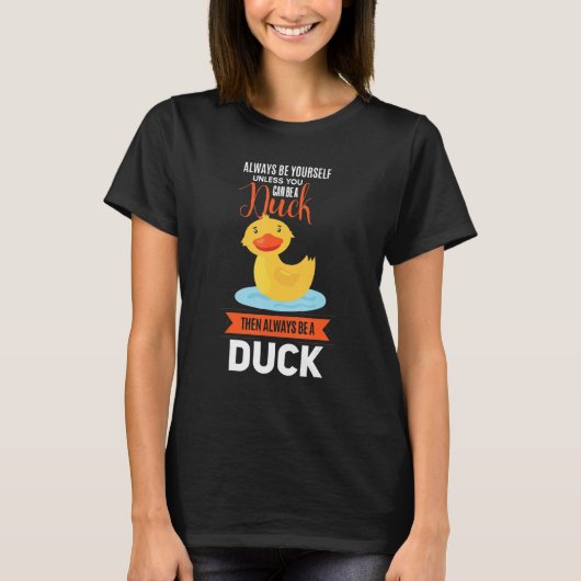 T-shirt duck human saying quote illustration design (Devant)