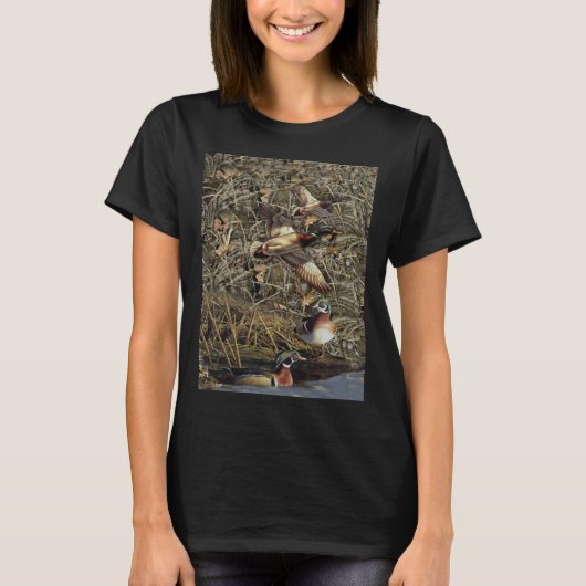 T-shirt Duck Hunting waterfowl camo (Devant)