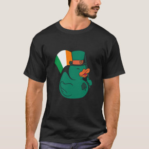 T-shirt Duck Jour de la Saint Patrick en caoutchouc Duck I