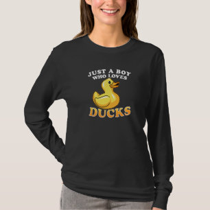T-shirt Duck Juste Un Garçon Qui Aime Les Canards Mignons