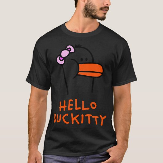 T-shirt Duck Kitty décor intérieur labrador imprimé (Devant)