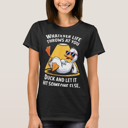T-shirt Duck Lover Funny Quote For Men Women Boys Kids Gra (Devant)